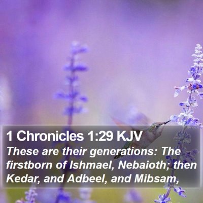 1 Chronicles 1:29 KJV Bible Verse Image