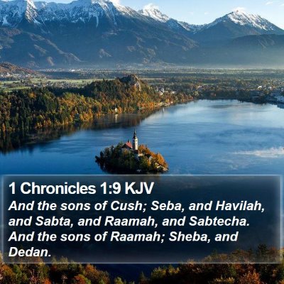 1 Chronicles 1:9 KJV Bible Verse Image