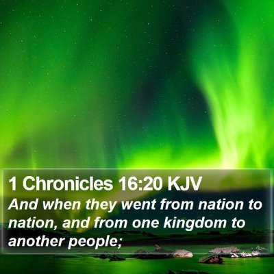 1 Chronicles 16:20 KJV Bible Verse Image