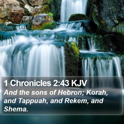 1 Chronicles 2:43 KJV Bible Verse Image