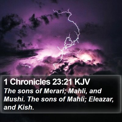 1 Chronicles 23:21 KJV Bible Verse Image