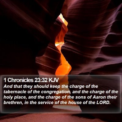 1 Chronicles 23:32 KJV Bible Verse Image
