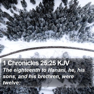 1 Chronicles 25:25 KJV Bible Verse Image