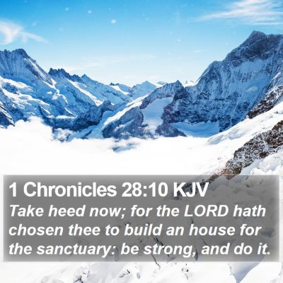 1 Chronicles 28:10 KJV Bible Verse Image