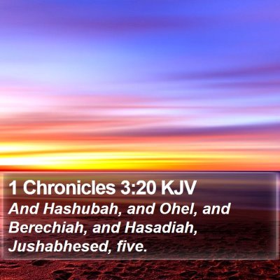 1 Chronicles 3:20 KJV Bible Verse Image