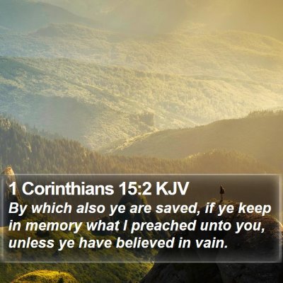1 Corinthians 15:2 KJV Bible Verse Image