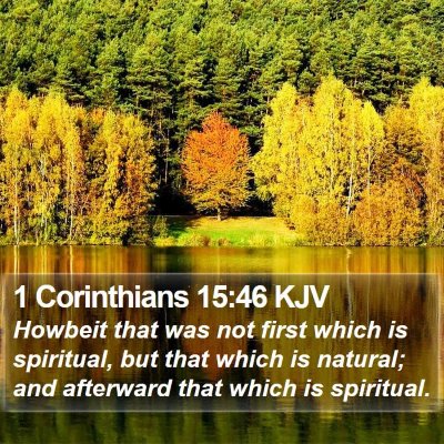 1 Corinthians 15:46 KJV Bible Verse Image