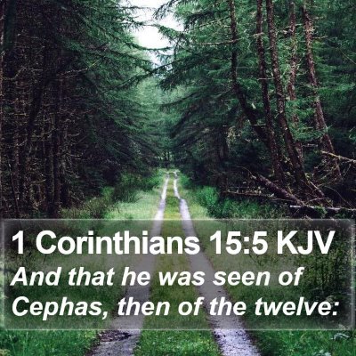 1 Corinthians 15:5 KJV Bible Verse Image