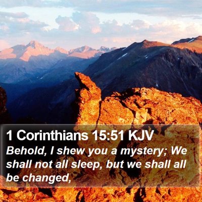 1 Corinthians 15:51 KJV Bible Verse Image