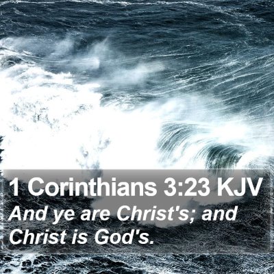 1 Corinthians 3:23 KJV Bible Verse Image