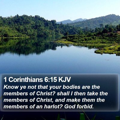1 Corinthians 6:15 KJV Bible Verse Image