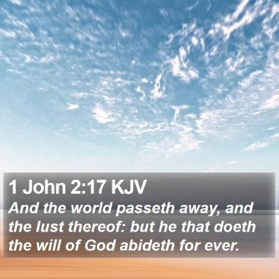 1 John 2:17 KJV Bible Verse Image