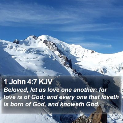 1 John 4:7 KJV Bible Verse Image