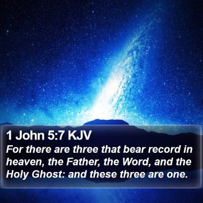 1 John 5:7 KJV Bible Verse Image