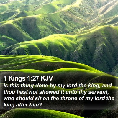1 Kings 1:27 KJV Bible Verse Image