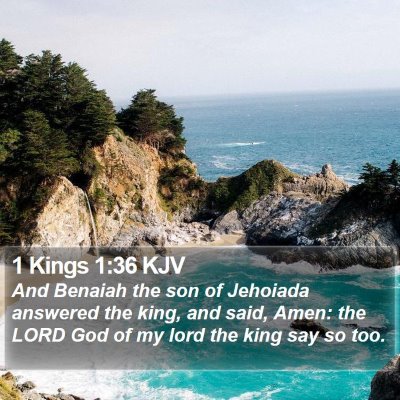 1 Kings 1:36 KJV Bible Verse Image
