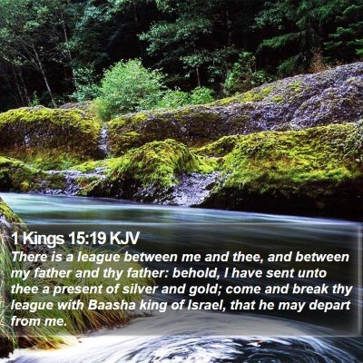 1 Kings 15:19 KJV Bible Verse Image