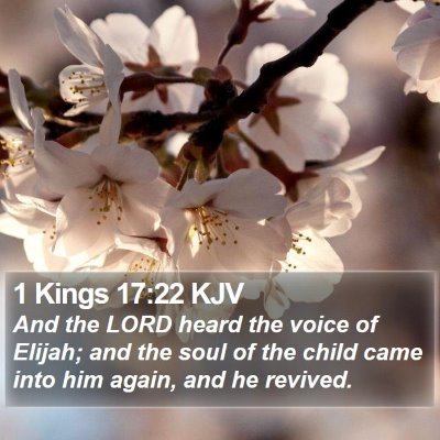 1 Kings 17:22 KJV Bible Verse Image
