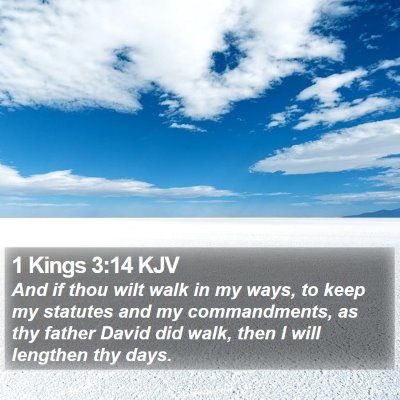 1 Kings 3:14 KJV Bible Verse Image