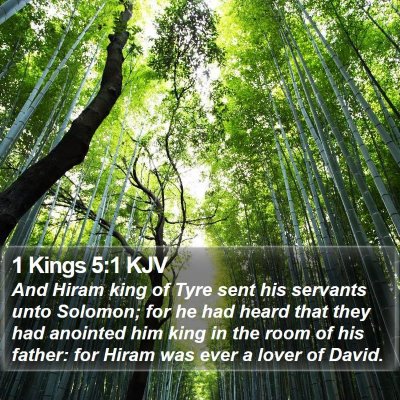 1 Kings 5:1 KJV Bible Verse Image