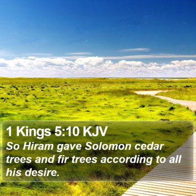 1 Kings 5:10 KJV Bible Verse Image