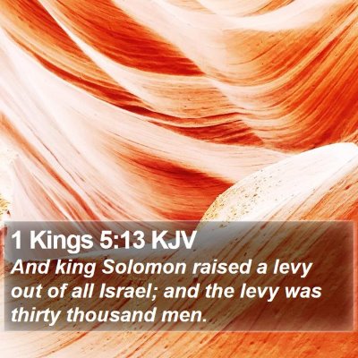 1 Kings 5:13 KJV Bible Verse Image
