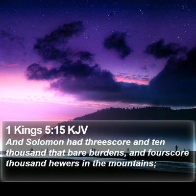 1 Kings 5:15 KJV Bible Verse Image