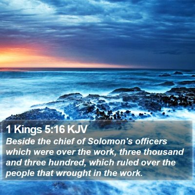 1 Kings 5:16 KJV Bible Verse Image