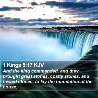 1 Kings 5:17 KJV Bible Verse Image