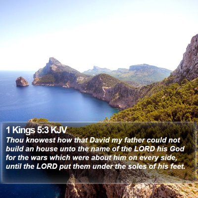 1 Kings 5:3 KJV Bible Verse Image