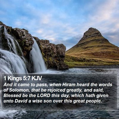 1 Kings 5:7 KJV Bible Verse Image