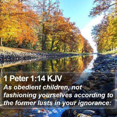 1 Peter 1:14 KJV Bible Verse Image
