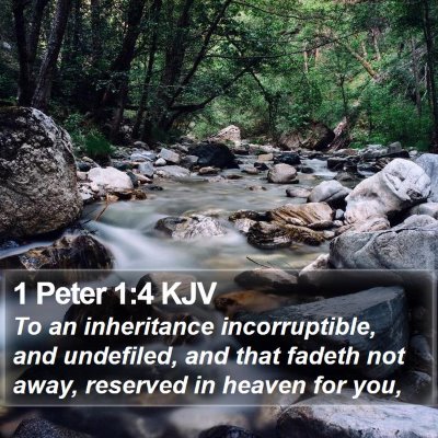 1 Peter 1:4 KJV Bible Verse Image