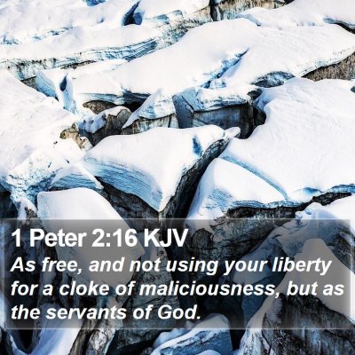 1 Peter 2:16 KJV Bible Verse Image