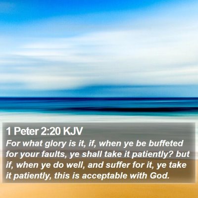 1 Peter 2:20 KJV Bible Verse Image