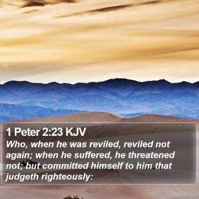 1 Peter 2:23 KJV Bible Verse Image