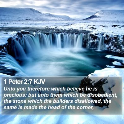 1 Peter 2:7 KJV Bible Verse Image