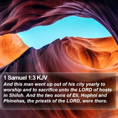 1 Samuel 1:3 KJV Bible Verse Image