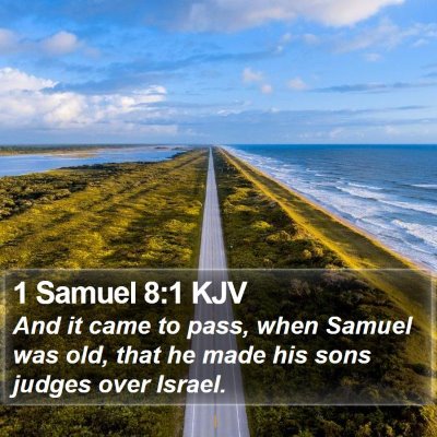 1 Samuel 8:1 KJV Bible Verse Image