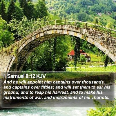 1 Samuel 8:12 KJV Bible Verse Image