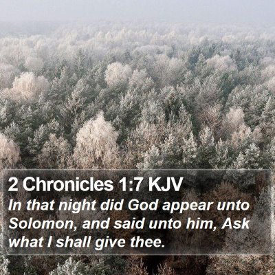2 Chronicles 1:7 KJV Bible Verse Image