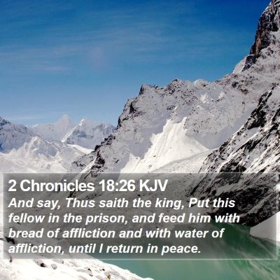 2 Chronicles 18:26 KJV Bible Verse Image