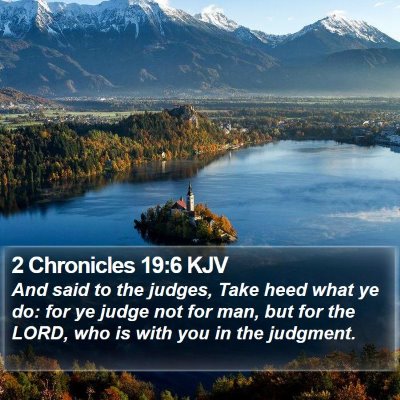 2 Chronicles 19:6 KJV Bible Verse Image