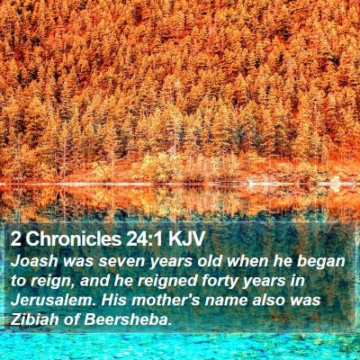 2 Chronicles 24:1 KJV Bible Verse Image