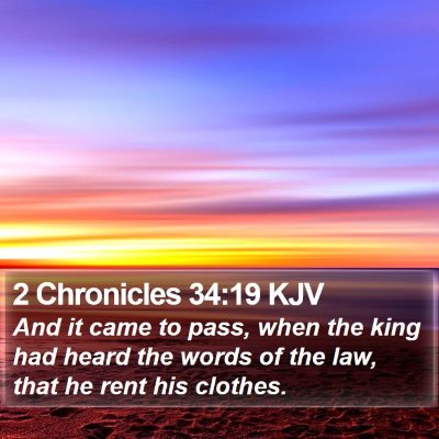 2 Chronicles 34:19 KJV Bible Verse Image
