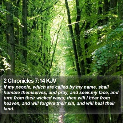 2 Chronicles 7:14 KJV Bible Verse Image