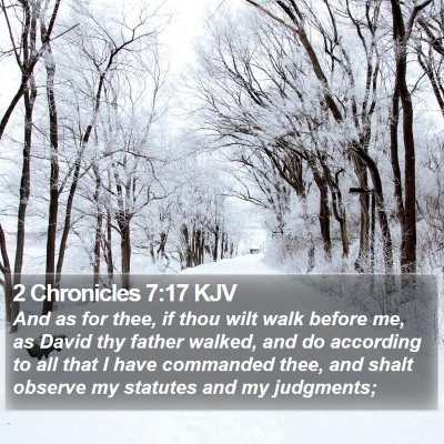 2 Chronicles 7:17 KJV Bible Verse Image