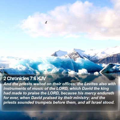 2 Chronicles 7:6 KJV Bible Verse Image
