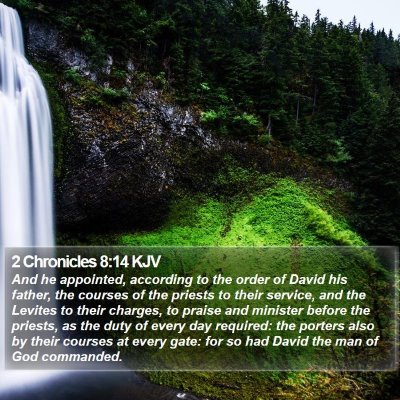 2 Chronicles 8:14 KJV Bible Verse Image