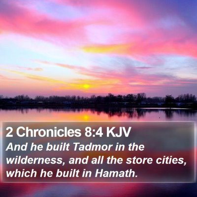2 Chronicles 8:4 KJV Bible Verse Image